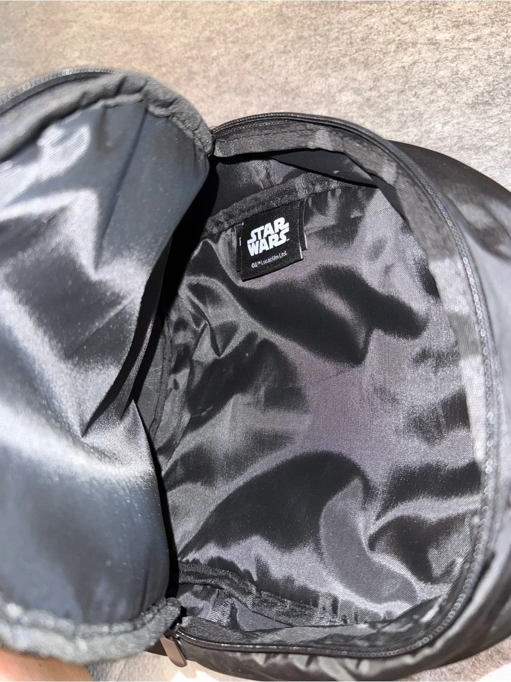 Star Wars Kids Backpack in Black with Green Grogu Artwork